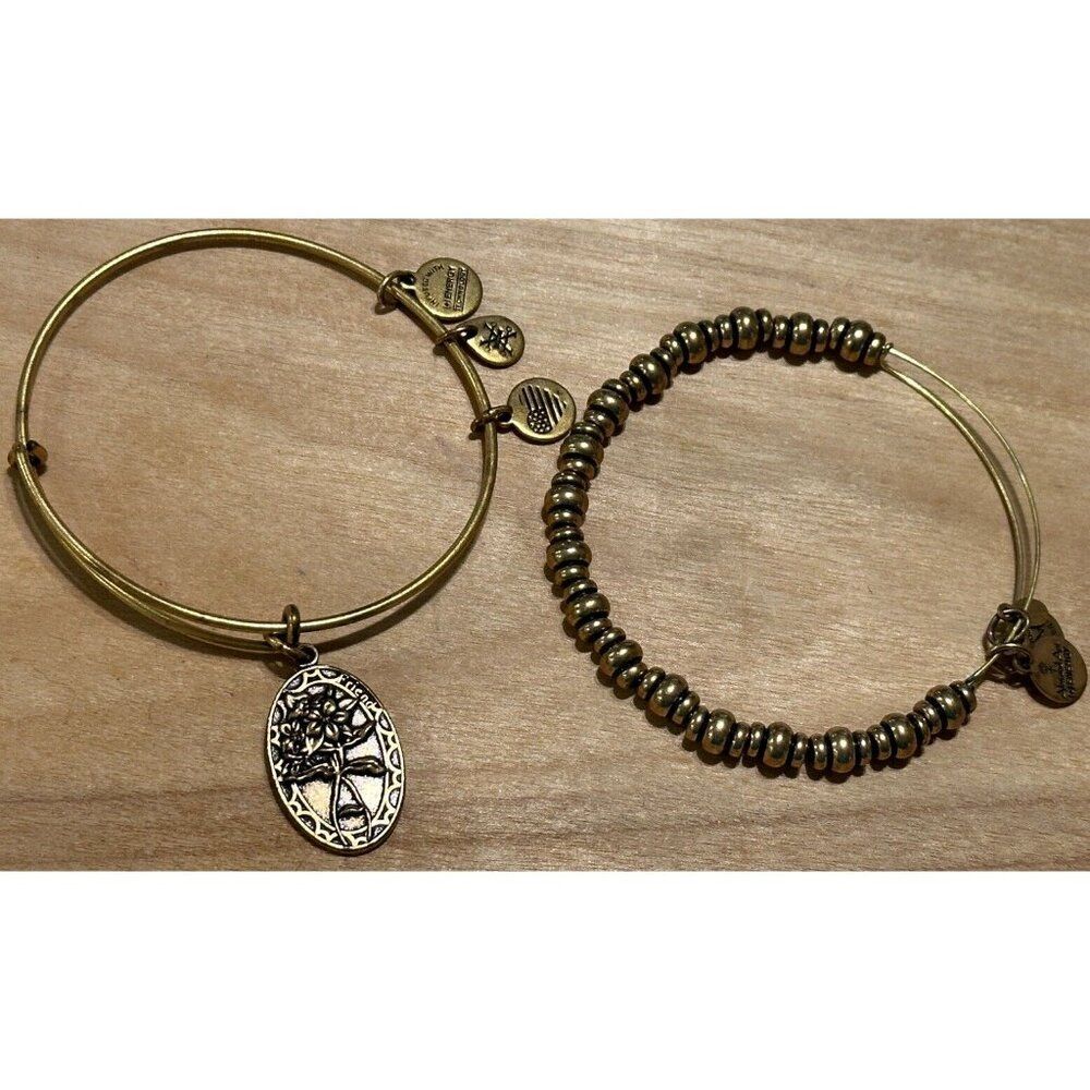 Alex And Ani Friend Charm Bracelets Beaded Supportive Loyal Inspiring Flower